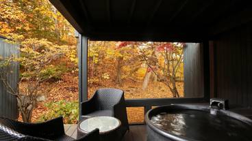 露天風呂付ツイン／露天風呂(秋) / 7