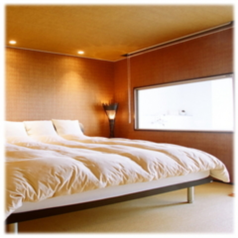 猫足露天バスタブ付和洋室 寝室