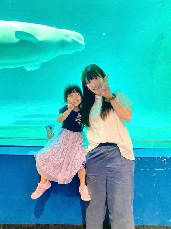  翌日「鴨川シーワールド」へ。夏休み最後でお客さんがたくさんいました。シャチやイルカのショーなど本当に楽しむことができました♡