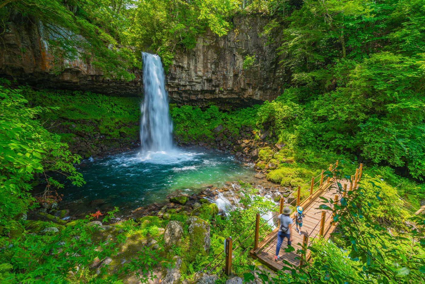 萬城の滝　伊豆　夏景色