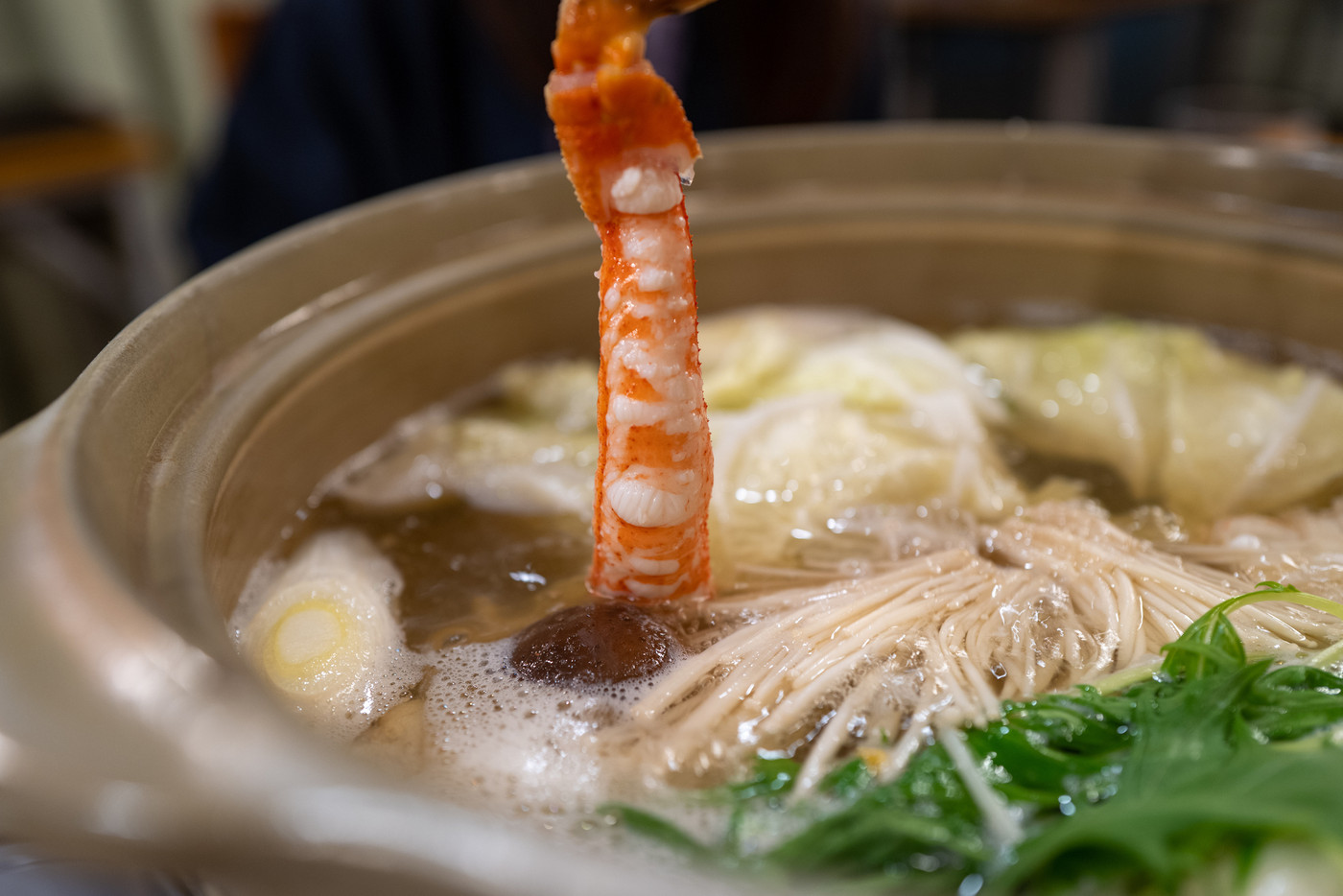 ズワイガニの蟹すき