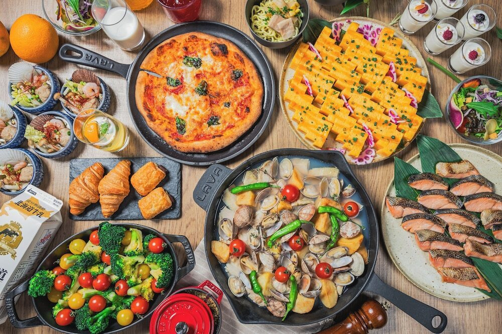 朝食ビュッフェ