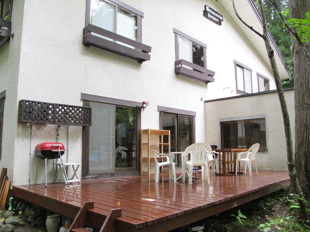 屋外ダイニングエリア