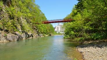 定山渓温泉 二見吊橋 / 1