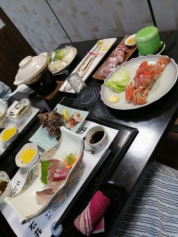 海鮮プランの食事