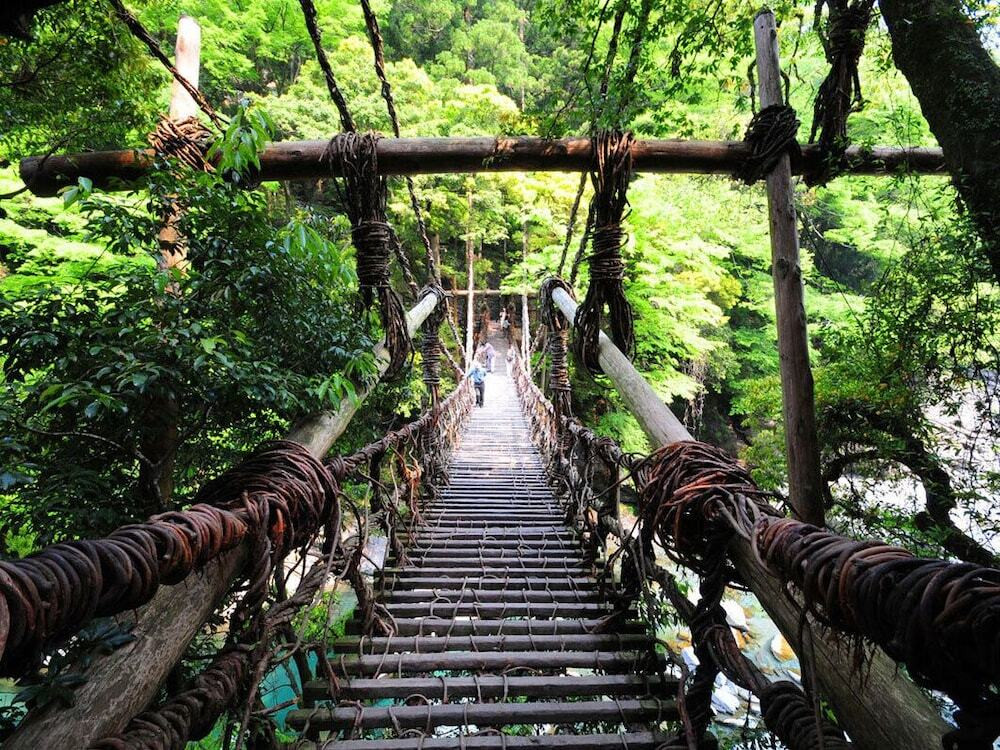 山の中でのんびり「大歩危温泉」「祖谷温泉」3951815