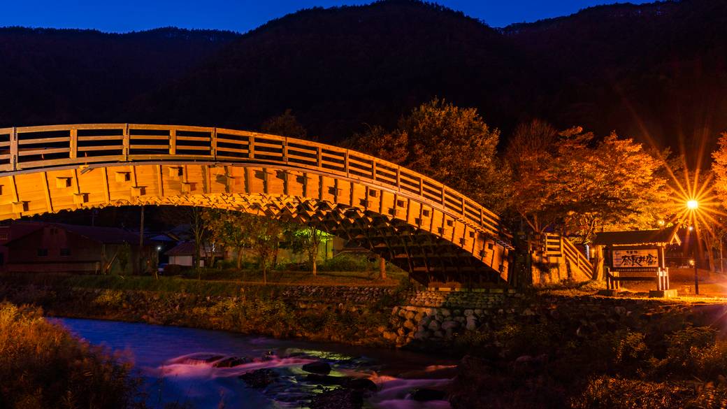 木曽の大橋 夜の雰囲気 / 3