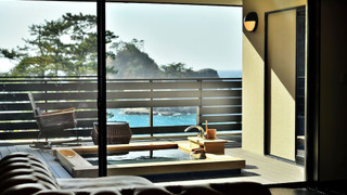 [瑪瑙] 温泉露天風呂付客室 夕日百選の堂ヶ島と駿河湾を一望 禁煙