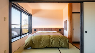 和洋室 クイーンダブルルーム 46平米 (離れの露天風呂付き客室)「禁煙」