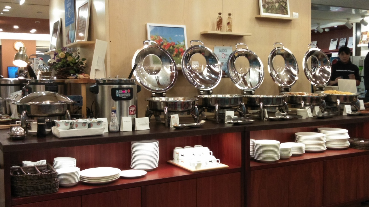 東北牧場の朝食バイキング