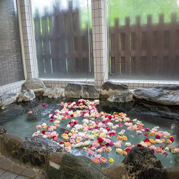 那須高原の森にたたずむ、新鮮な貸切バラ風呂3643601