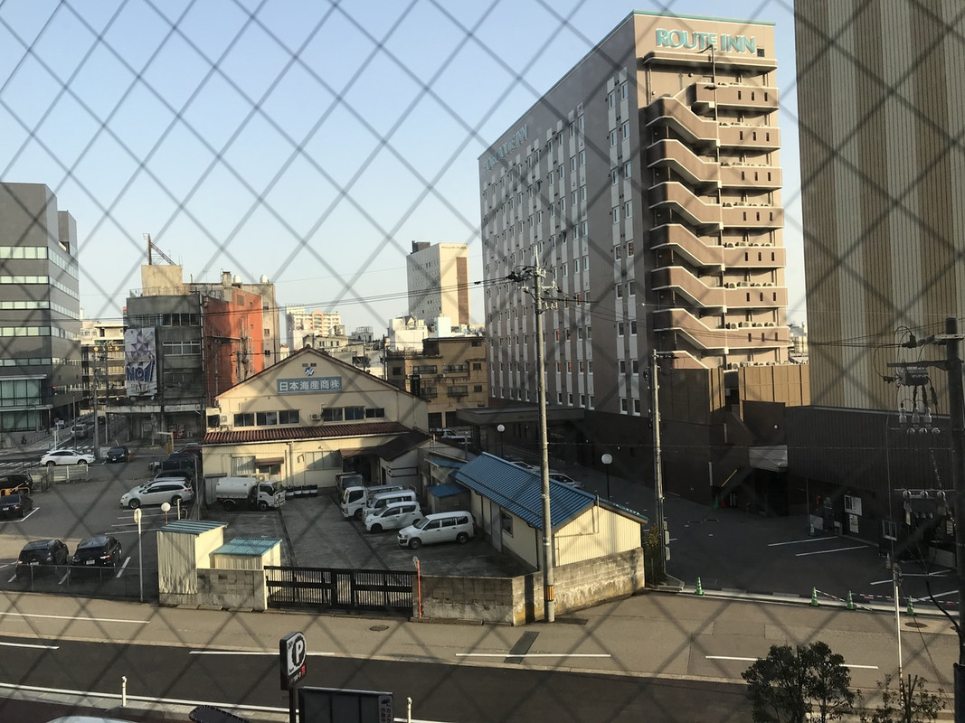 客室内：朝の風景