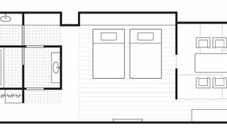 デラックス ツインルーム ラウンジアクセス禁煙