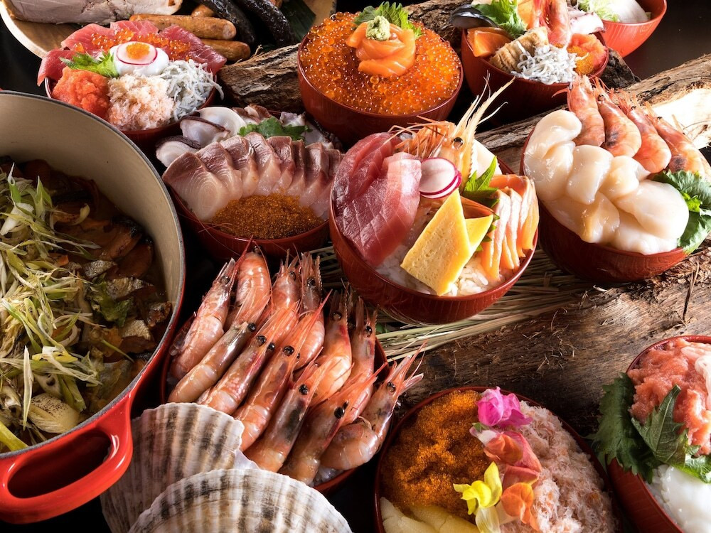 朝からワイン片手に約140種類のビュッフェメニューを4769545