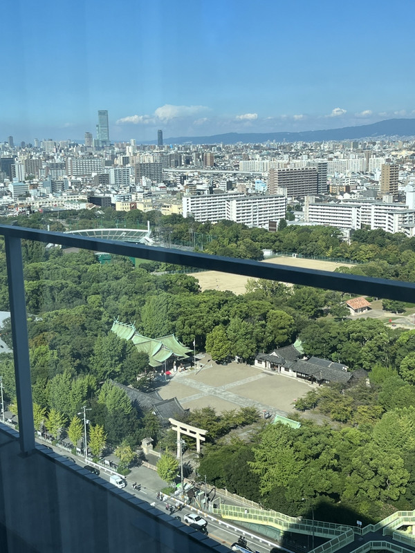 最初のお部屋からの眺め…待っている時間が長かったから撮影