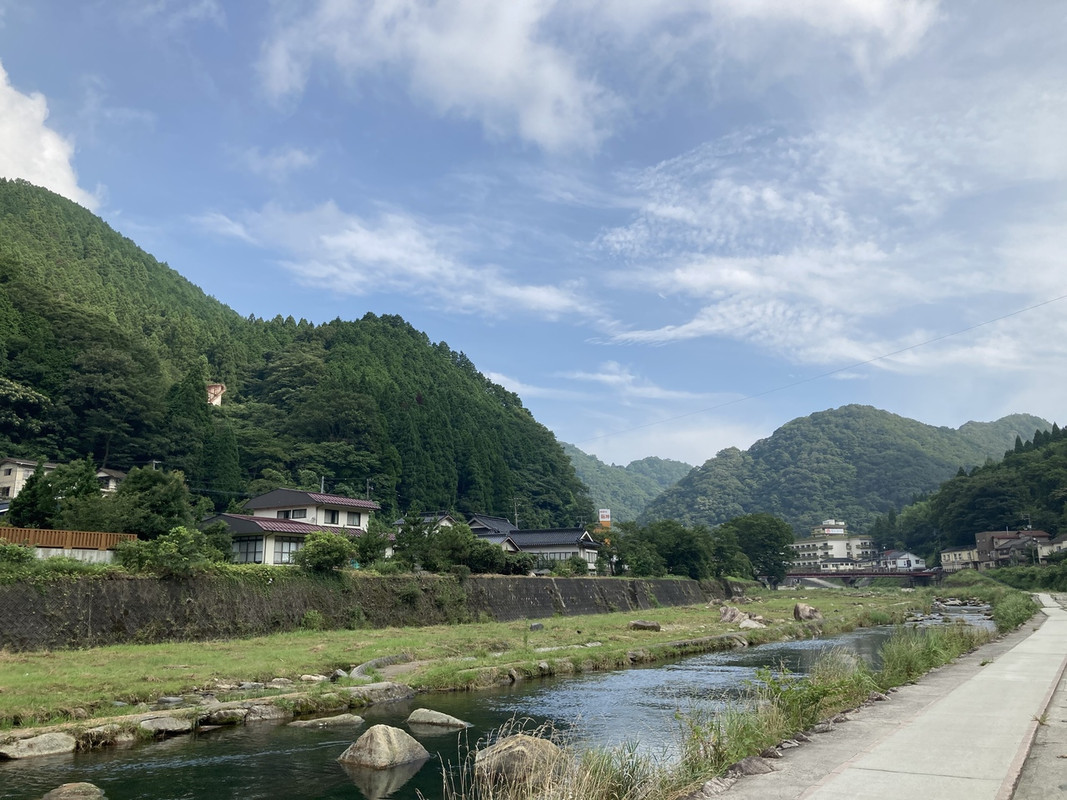 お宿の前の景色です。