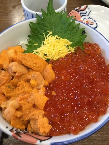 「北のグルメ亭」料理 1131202 ウニ・イクラ丼