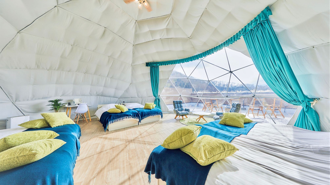 ドーム型テントにワクワク♪BBQや星空観賞を楽しむ3955229