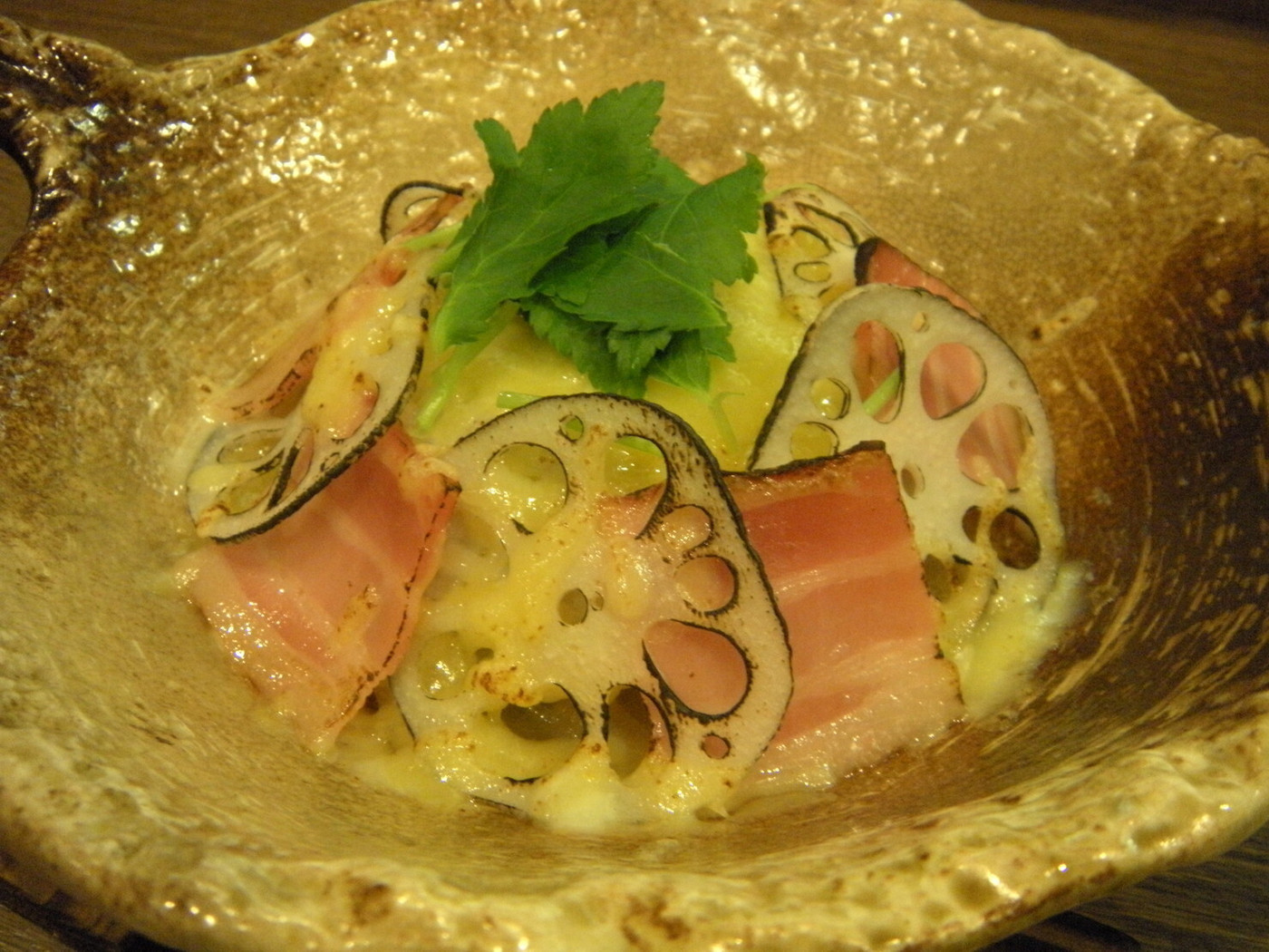 「味楽 ゆめり」料理 40893 小麦粉をつかわない　小坂蓮根のグラタン