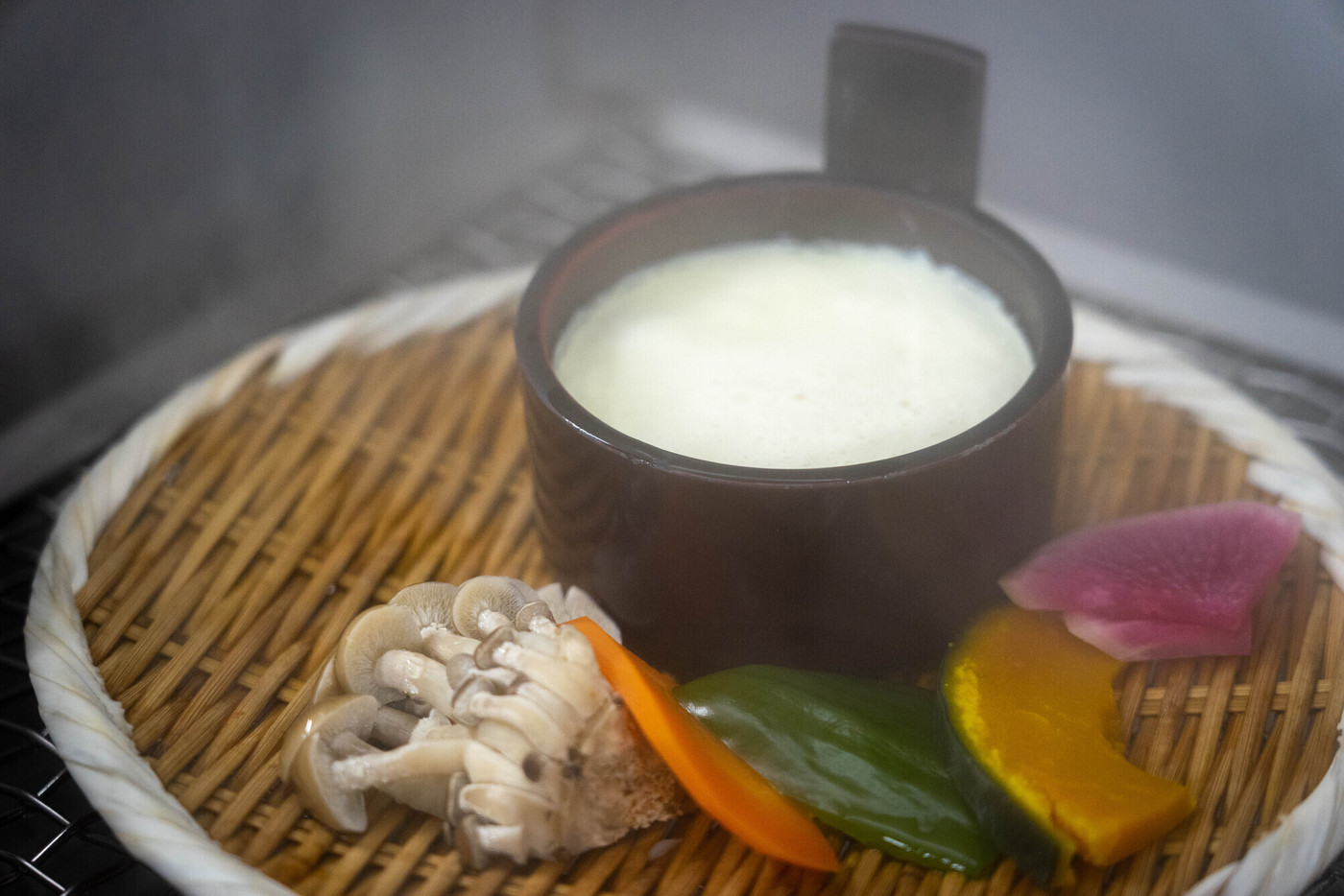 豆腐と野菜の地獄蒸し