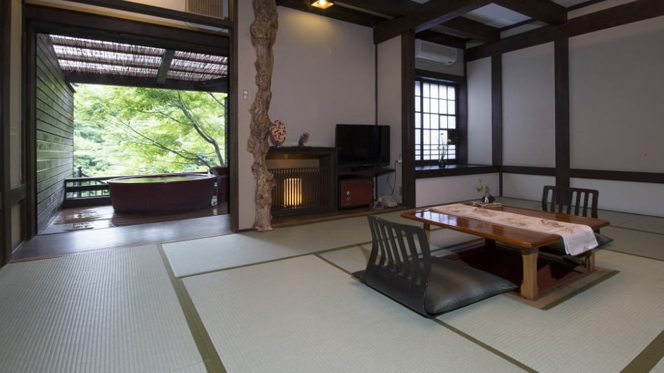 1827年創業の老舗旅館。温泉使用の客室露天風呂でリフレッシュ4089479