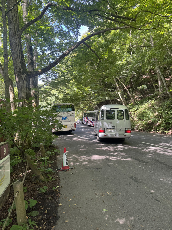 復路の送迎バスは石ヶ戸まで直接送って頂けて便利。