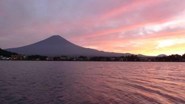 河口湖 夕方 / 2