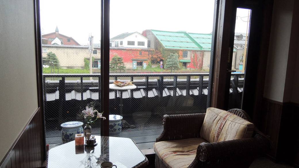 宿から見える小樽運河 / 3