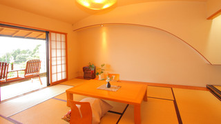 【海を望むテラス付】「わさび・ふきの間」 温泉露天付客室  [和室] [喫煙可] [マウンテンビュー] [海が見える]