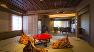 福地A　露天風呂付　富士山側　ベッド2　布団3 [山梨ワインラウンジ利用可能]