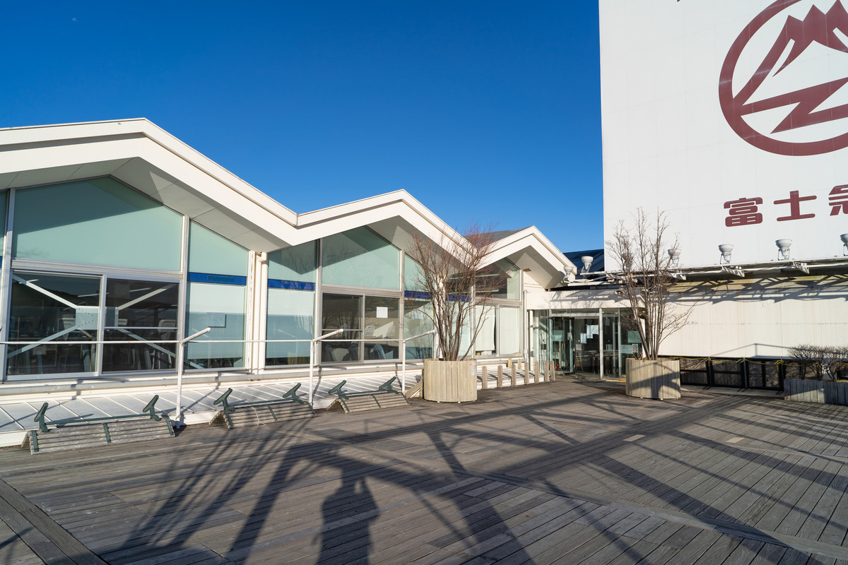 富士山駅の展望デッキ