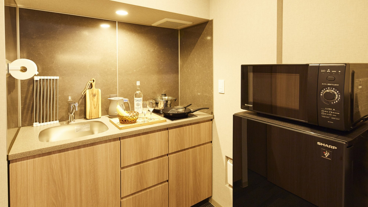 全室キッチン洗濯機付き！可愛い家電で気分も上がるホテル3553977