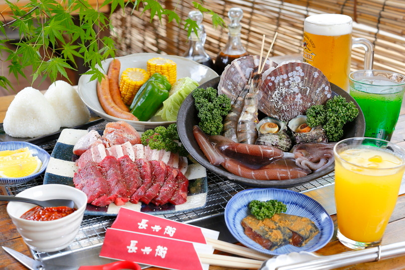 「敦賀さざなみリゾート ちょうべい」 料理 49417465 4月から10月まで行楽シーズンに人気のバーベキューお気軽ランチプラン 3,420円より