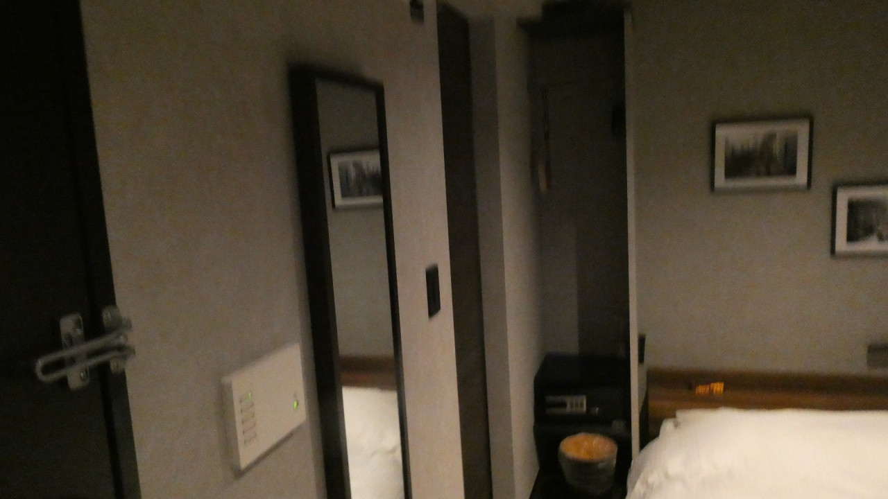 洗面所、シャワー室は画像左のドアの向こうにあります