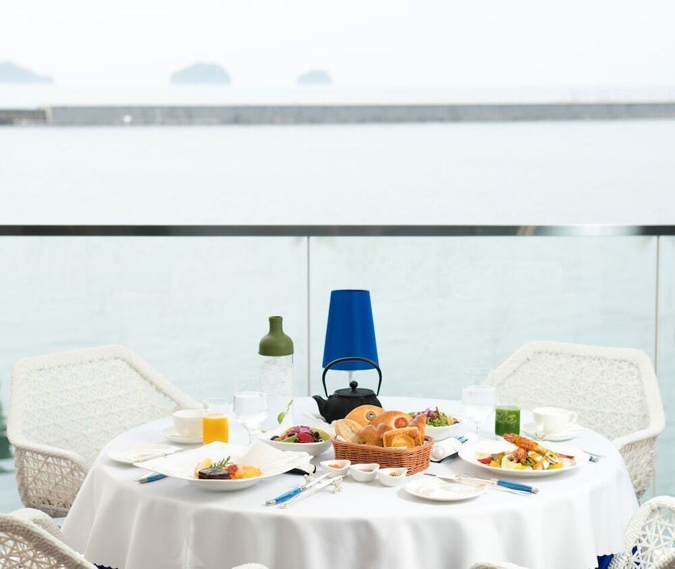 屋外ダイニングエリア