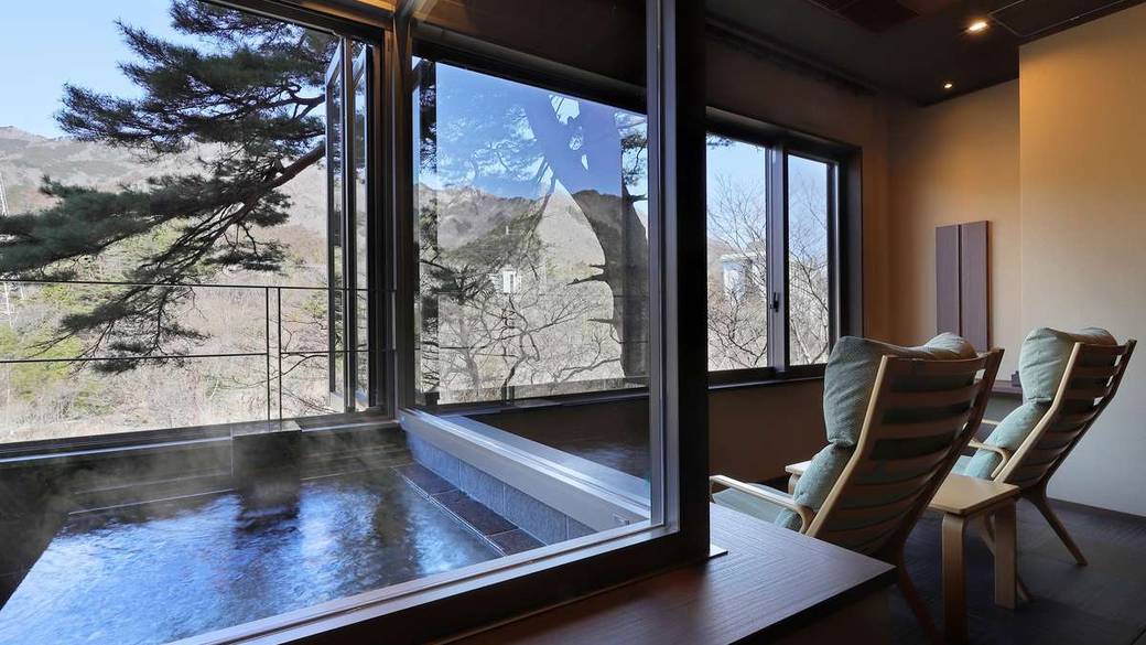 温泉内風呂付き和洋室からの眺望 / 1