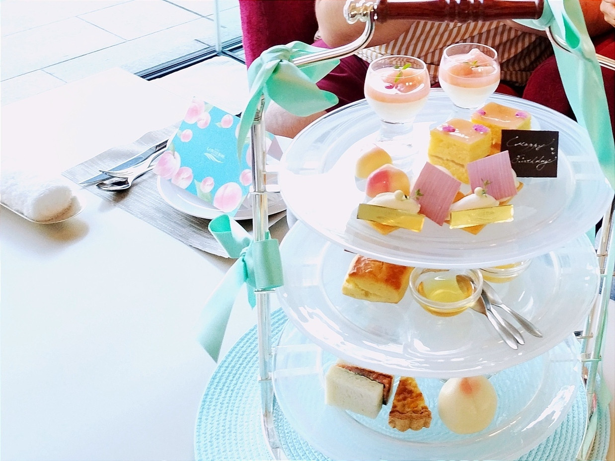 「ラウンジ＆バー グラン・ブルー 」 料理 184182927 ピーチ バケーション アフタヌーンティー