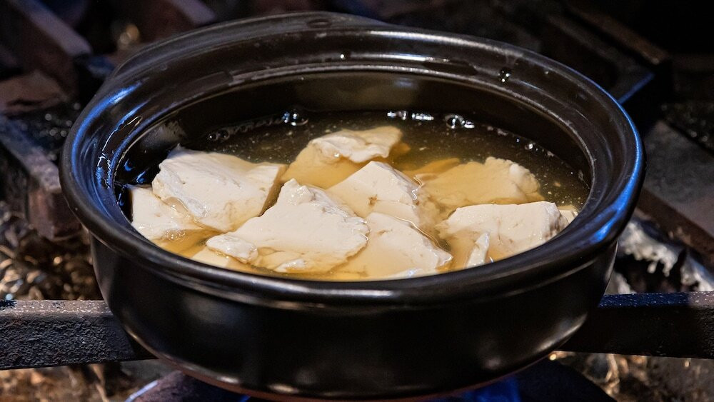 朝食　ゆし豆腐
