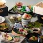 『べにや』旬の越前懐石◇お部屋食・全室源泉かけ流しの半露天風呂付◇【夕朝食お部屋】 | 光風湯圃 べにや