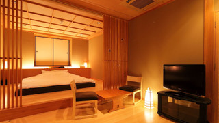 数奇屋風客室「安曇野」〜ダブル〜 【檜風呂】 (チェックイン18時まで)