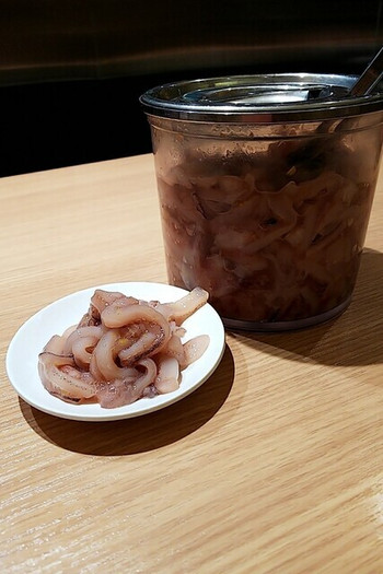 「天麩羅処ひらお アクロス店」 料理 126828641 塩辛があるからひらおに行く♡﻿