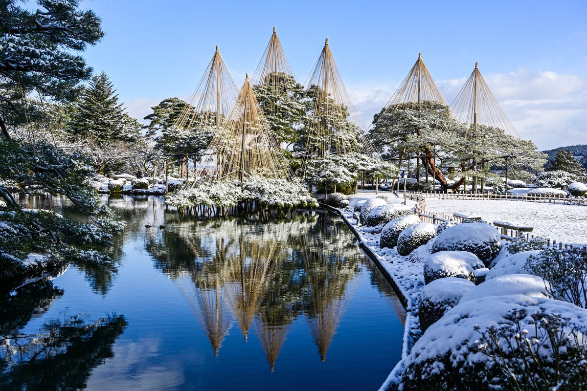 兼六園の冬景色