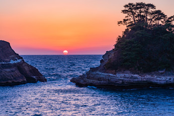 (Shizuoka) Sunset at Dogashima, Nishiizu