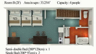 プレミアム アパートメント ベッド (複数台)