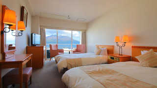 高層階 ツインルーム 禁煙(桜島ビュー)