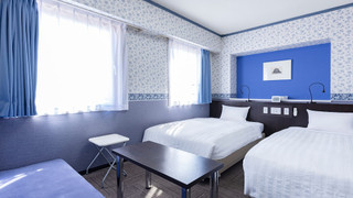 ツインルーム 禁煙 (24平方メートル)[セミダブルベッド2台]