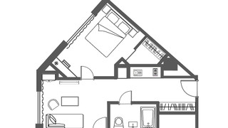 デラックス ルーム 1 ベッドルーム