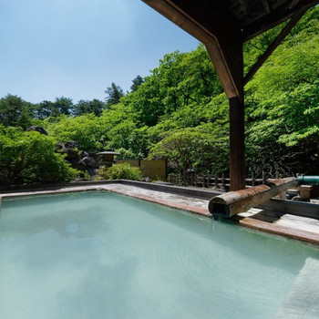 茅葺屋根の湯小屋があるお宿3397249