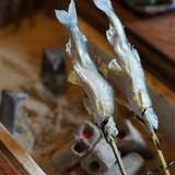 囲炉裏を囲んで
炭火焼きの朝食 / 3