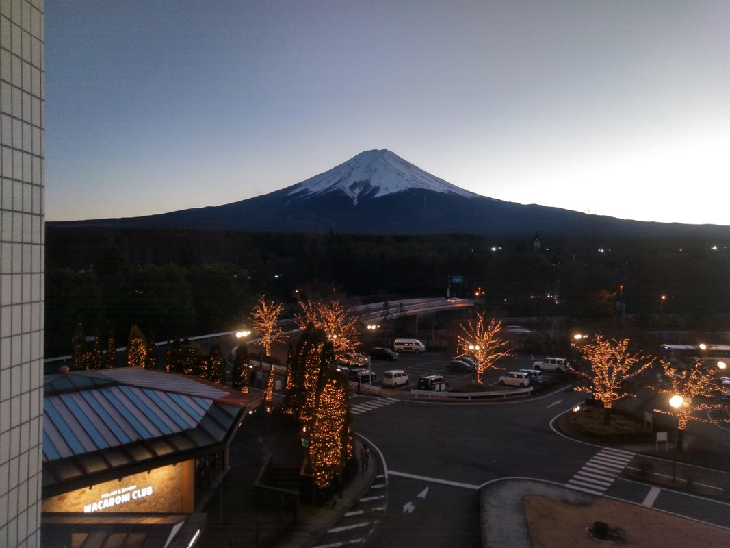 富士山ビューの部屋からの眺めです。